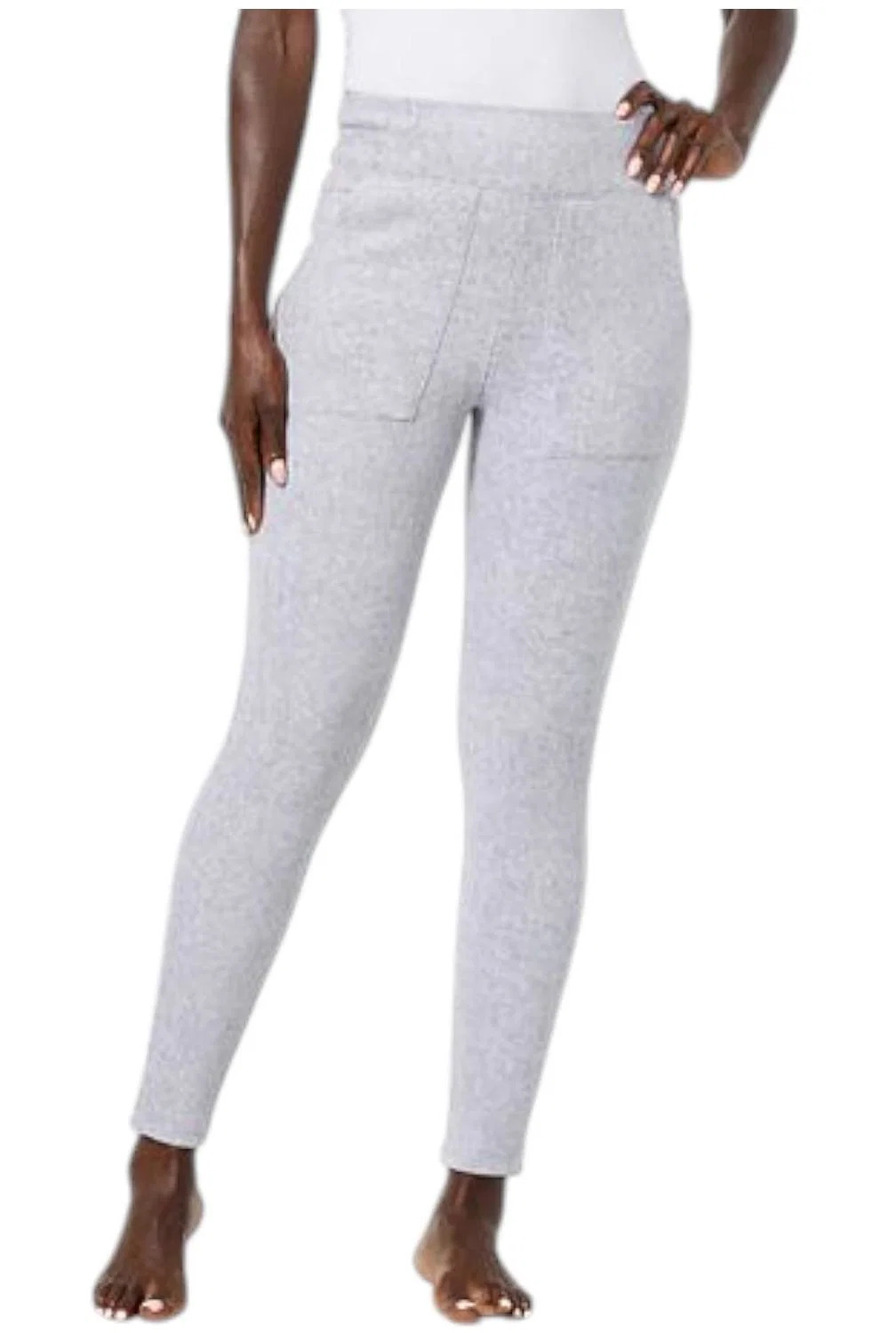 Comfort Code Women's Pull-On Stretch Fleece Legging Heather Grey - Regular